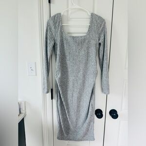 Grey maternity dress